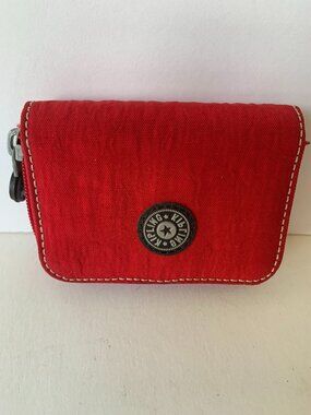 Kipling Small Red Wallet – Compact Everyday Wallet